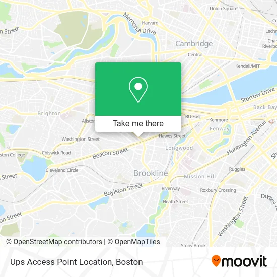 Ups Access Point Location map
