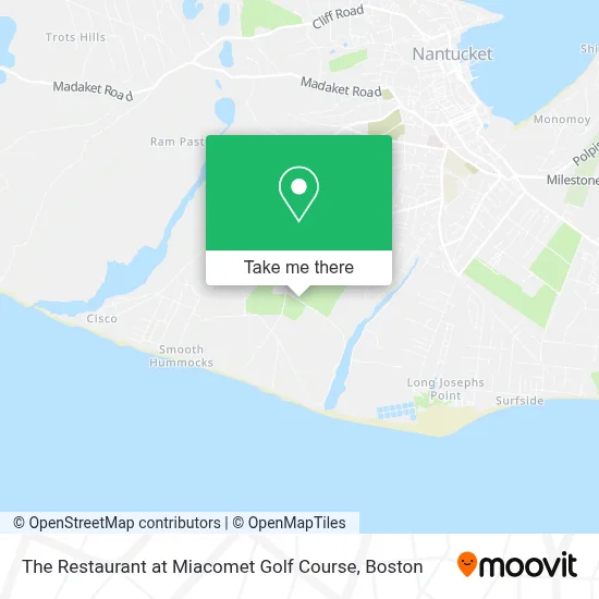 The Restaurant at Miacomet Golf Course map