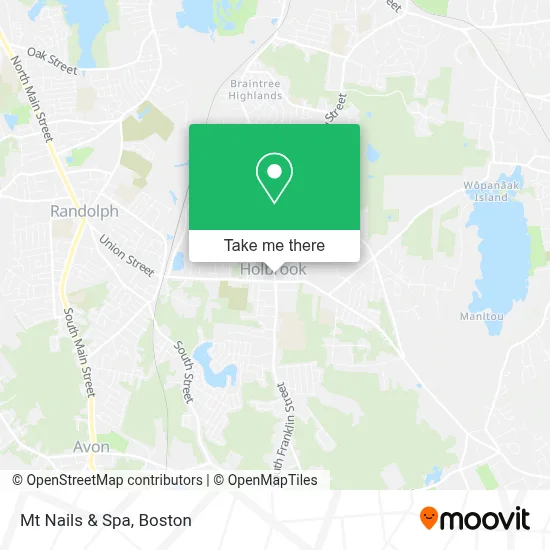 Mt Nails & Spa map