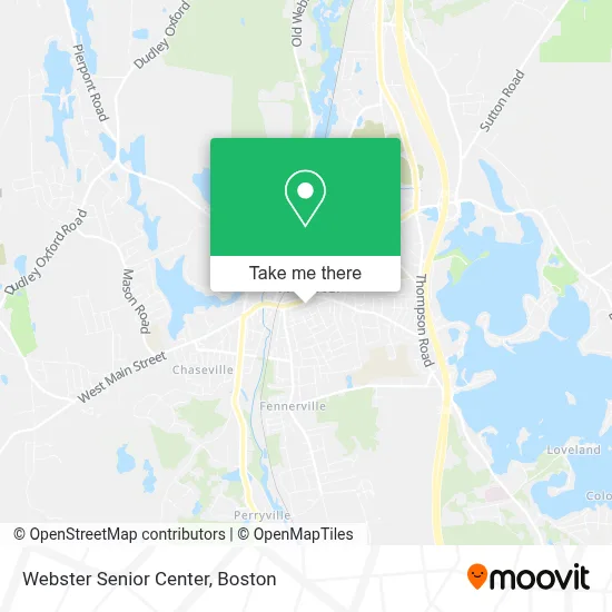 Webster Senior Center map