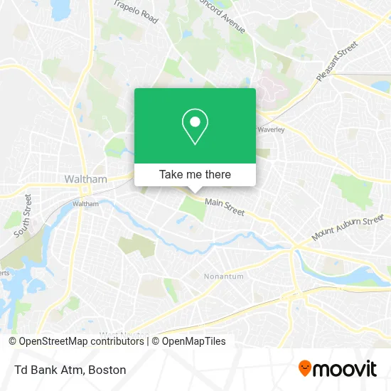 Td Bank Atm map