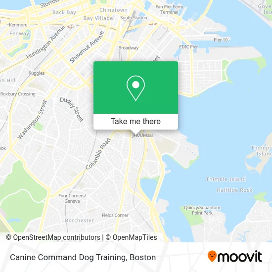 Canine Command Dog Training map