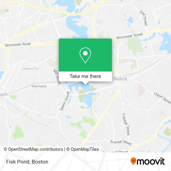 Fisk Pond map