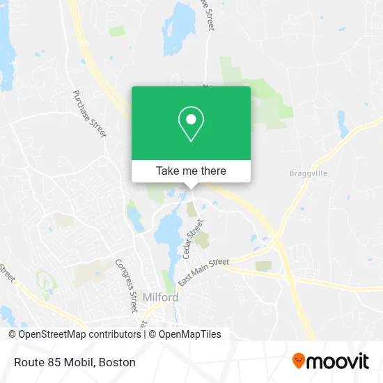 Route 85 Mobil map