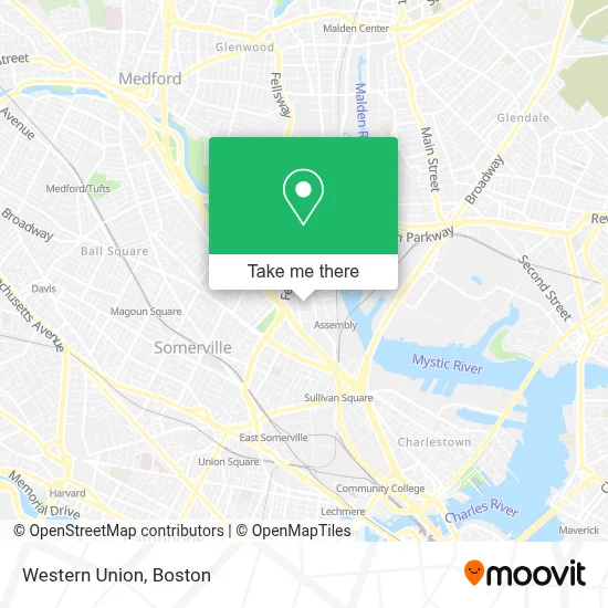 Western Union map