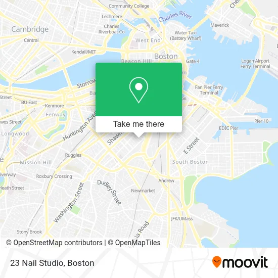 23 Nail Studio map