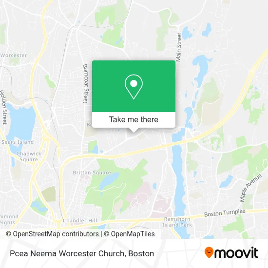 Pcea Neema Worcester Church map