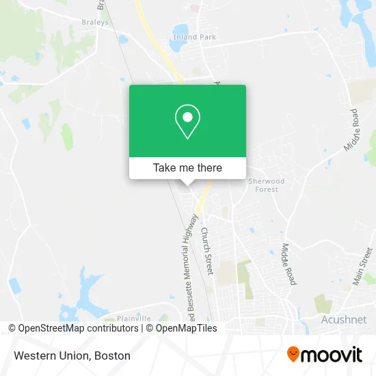 Western Union map