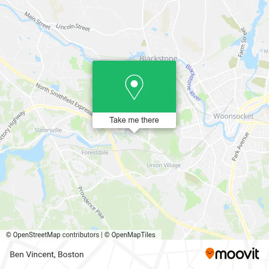 Ben Vincent map