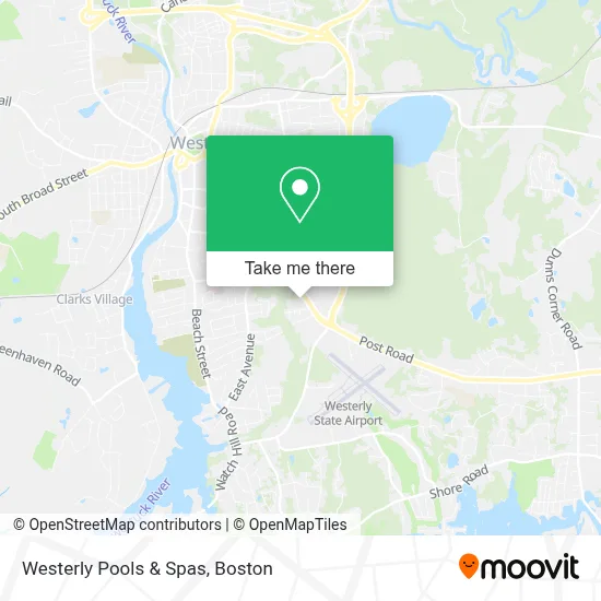 Westerly Pools & Spas map