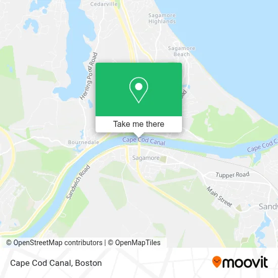Cape Cod Canal map