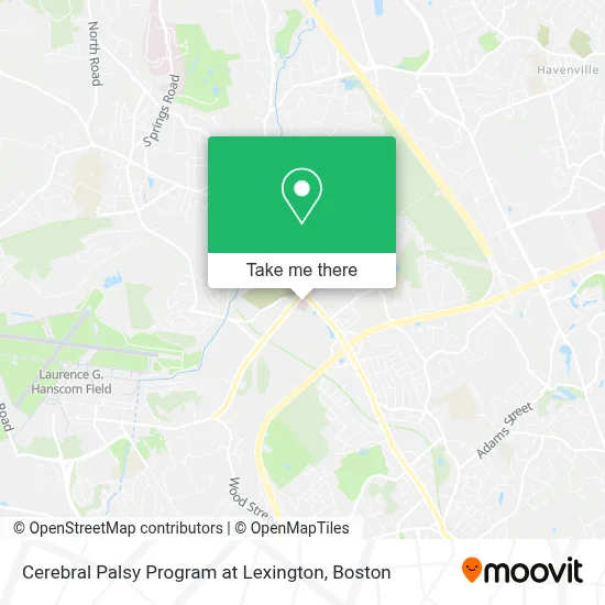 Cerebral Palsy Program at Lexington map