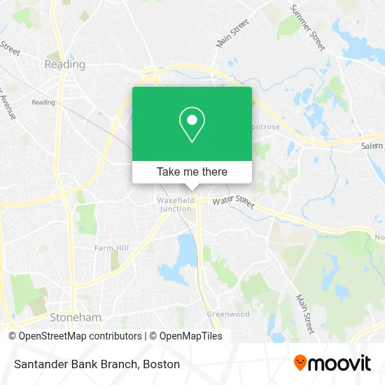 Santander Bank Branch map