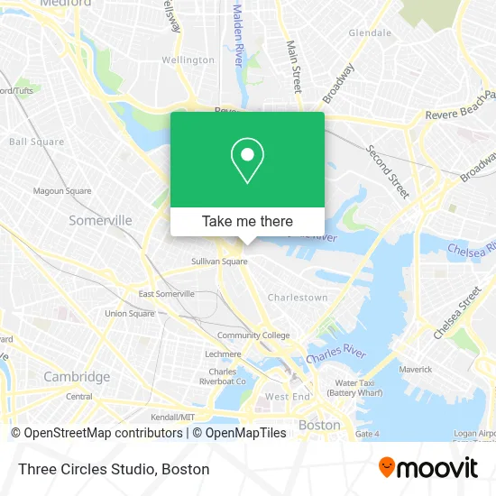 Three Circles Studio map