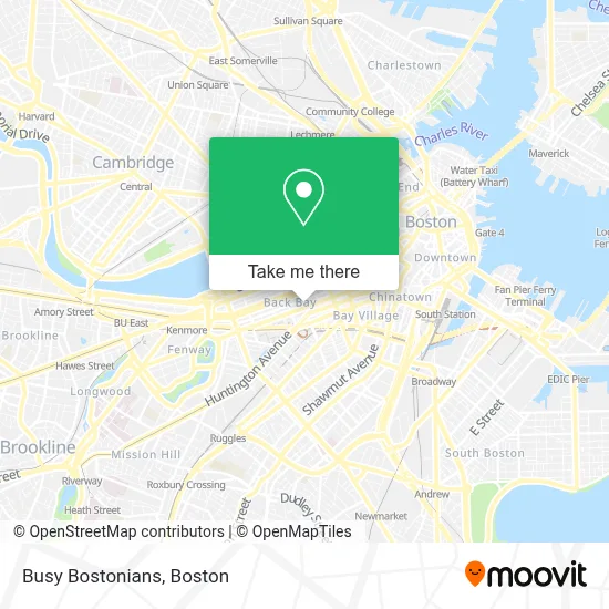 Busy Bostonians map