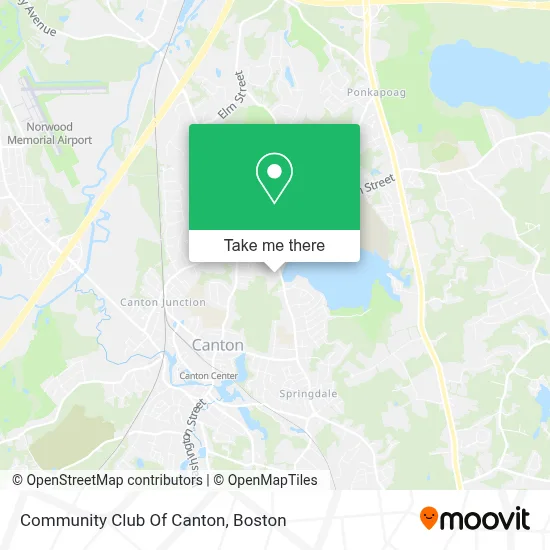 Community Club Of Canton map