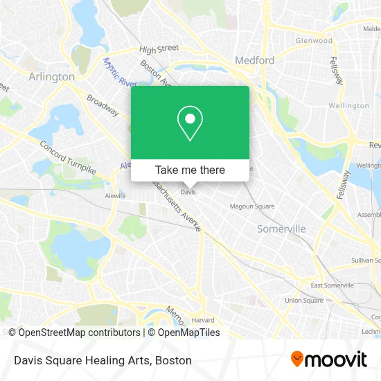 Davis Square Healing Arts map
