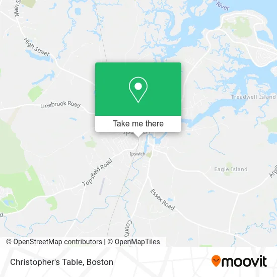 Christopher's Table map