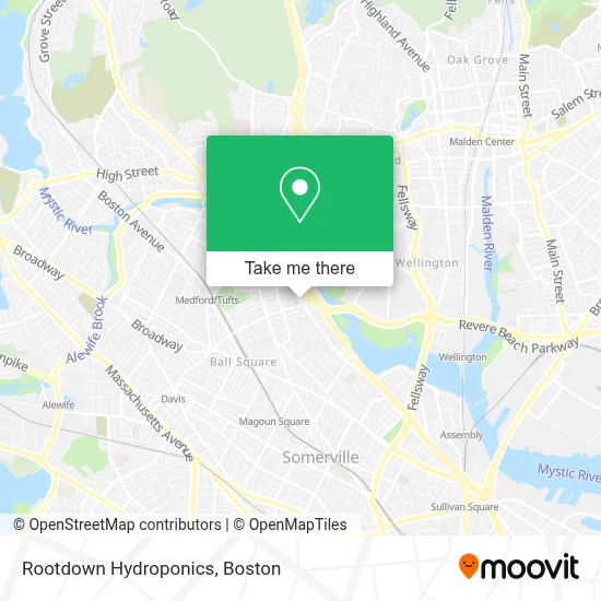Rootdown Hydroponics map