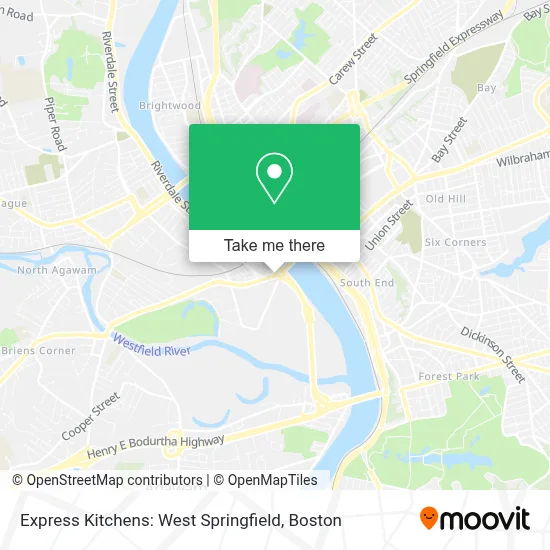 Express Kitchens: West Springfield map