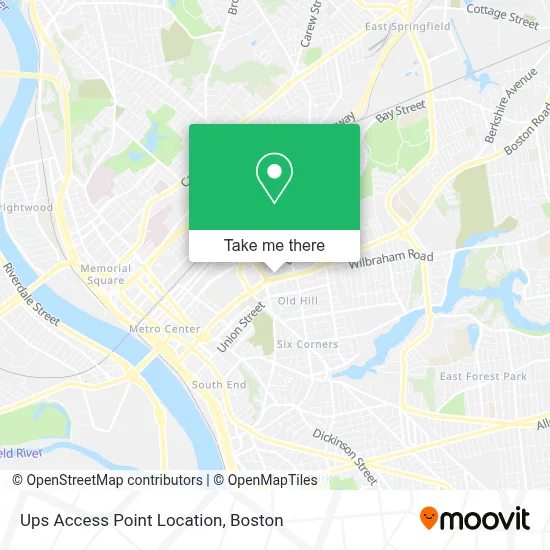 Ups Access Point Location map