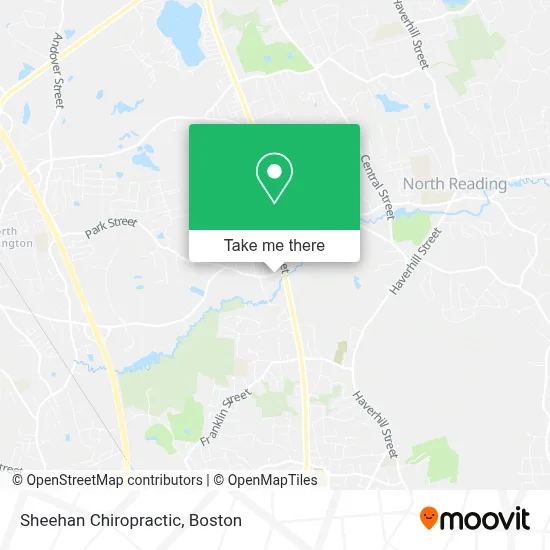 Sheehan Chiropractic map