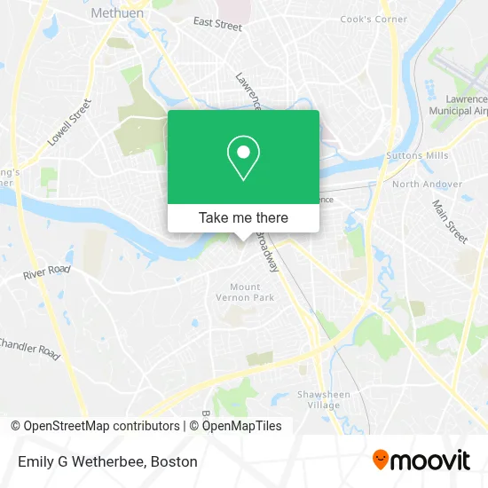 Emily G Wetherbee map