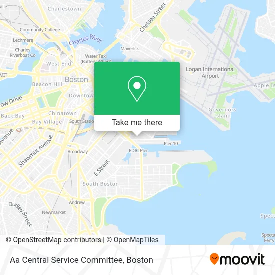 Aa Central Service Committee map