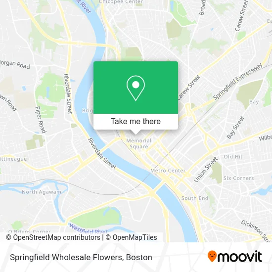 Springfield Wholesale Flowers map