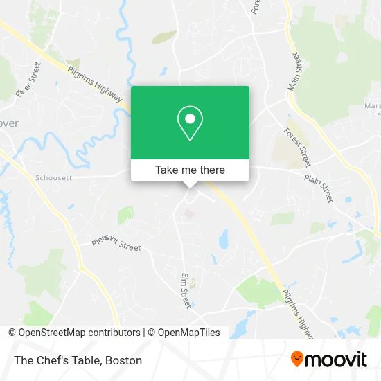 The Chef's Table map
