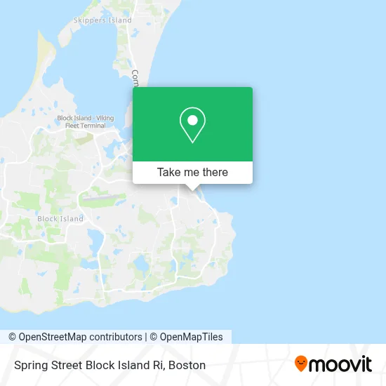 Spring Street Block Island Ri map
