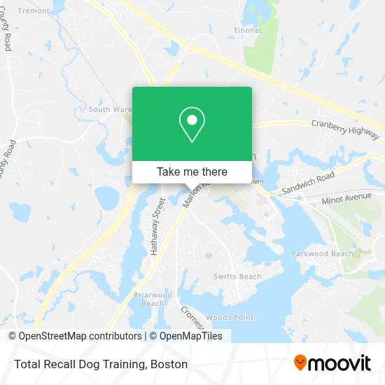 Total Recall Dog Training map