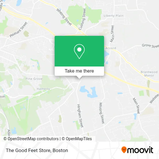 The Good Feet Store map