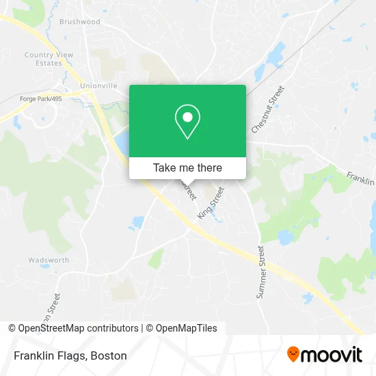 Franklin Flags map