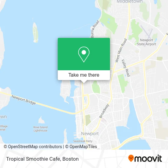 Tropical Smoothie Cafe map