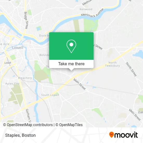 Staples map