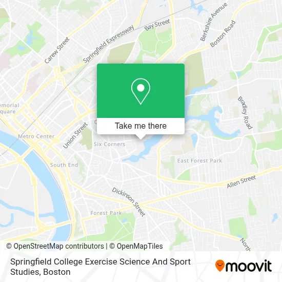 Springfield College Exercise Science And Sport Studies map