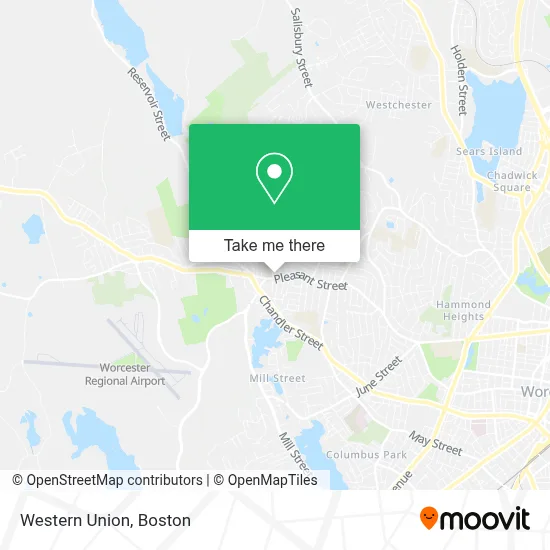 Western Union map