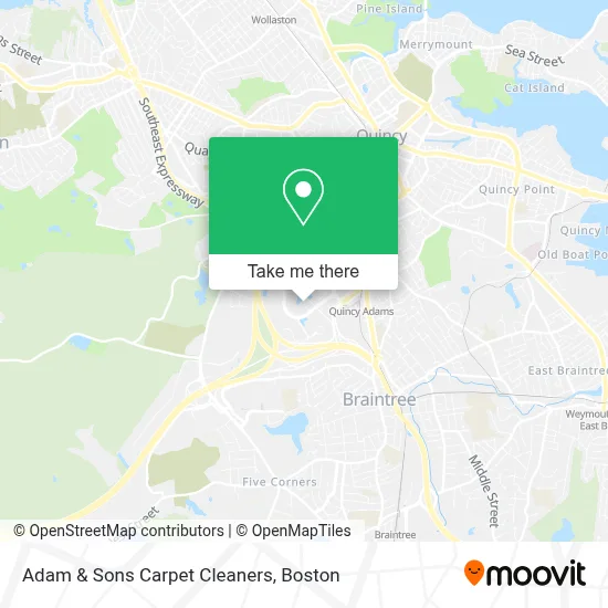 Adam & Sons Carpet Cleaners map