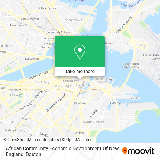 African Community Economic Development Of New England map