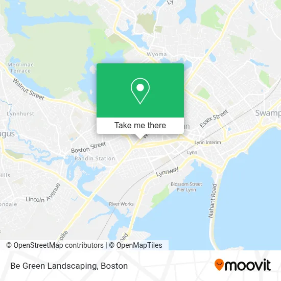 Be Green Landscaping map