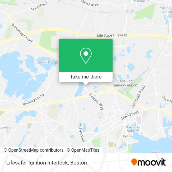 Lifesafer Ignition Interlock map