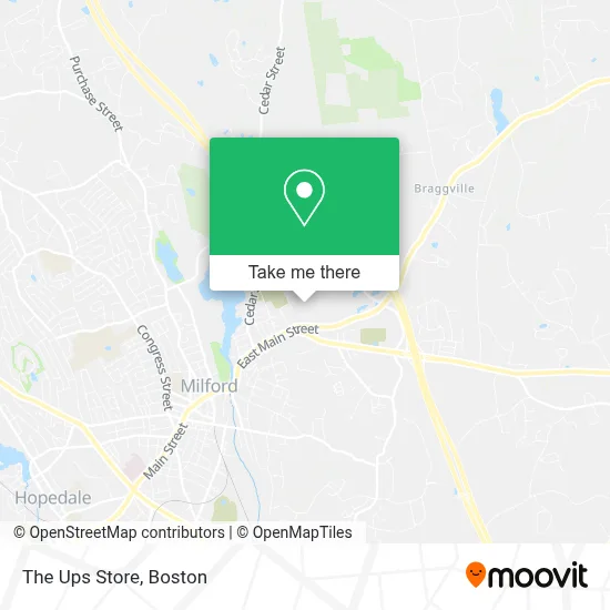 The Ups Store map