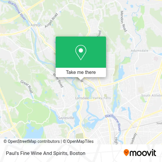 Paul's Fine Wine And Spirits map