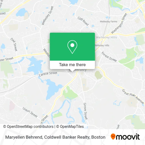 Maryellen Behrend, Coldwell Banker Realty map