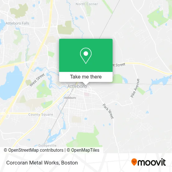 Corcoran Metal Works map