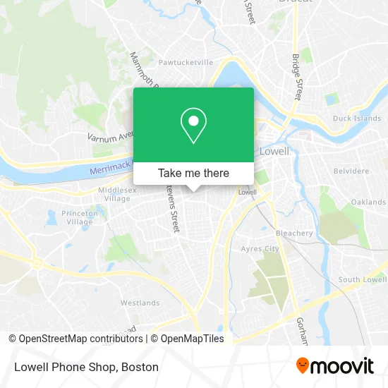 Lowell Phone Shop map