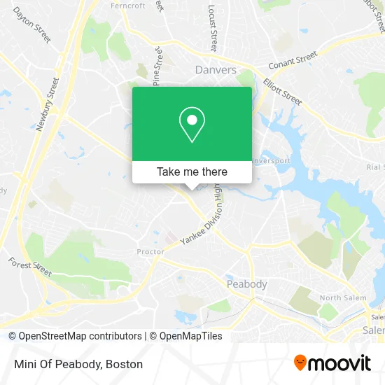 Mini Of Peabody map