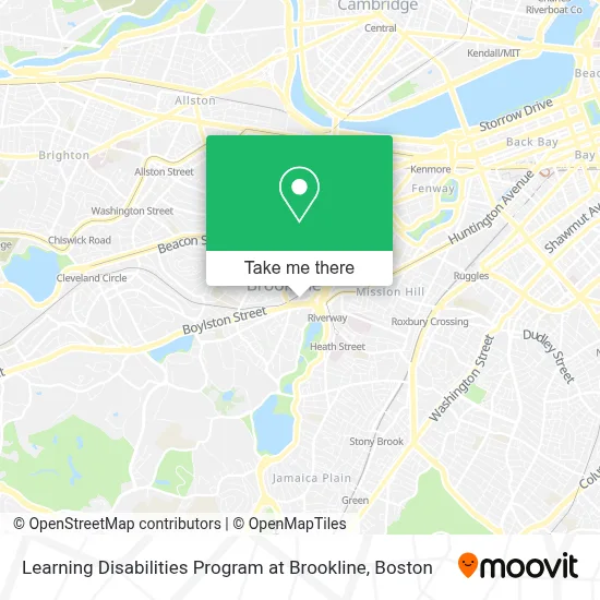 Learning Disabilities Program at Brookline map