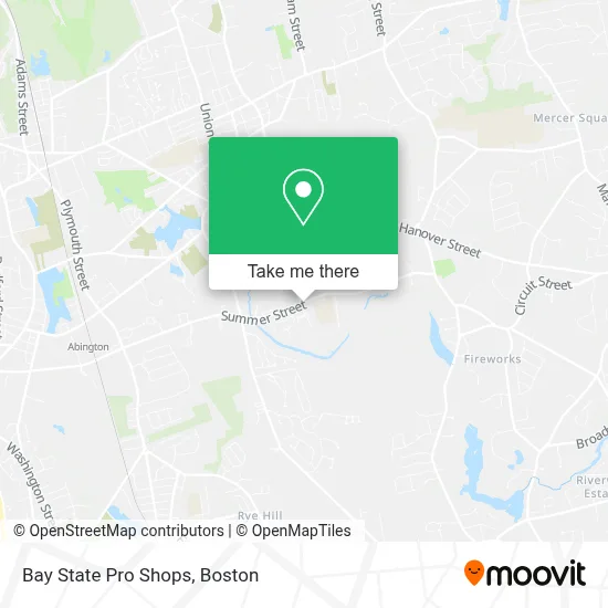 Bay State Pro Shops map